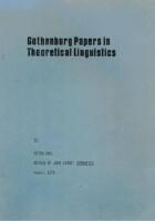 Gothenburg papers in theoretical linguistics 35, March 1978