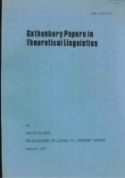 Gothenburg papers in theoretical linguistics 42, February 1980