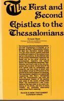 A commentary on the First and Second Epistles to the Thessalonians.